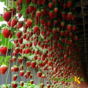 Клубника ампельная Анастасия купить по цене от 370р. в интернет-магазине «Посадика» с доставкой почтой в в Черноголовкае и по всей России – [изображение №1].